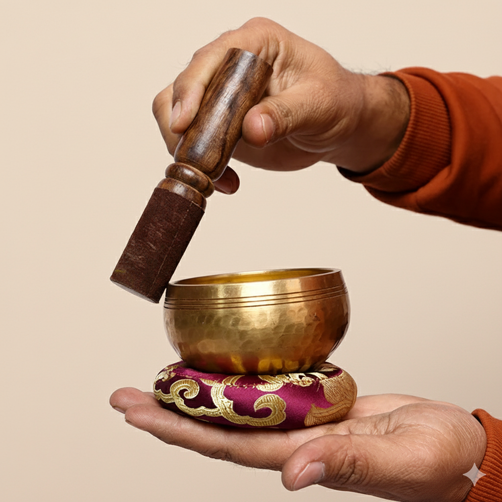 Authentic 'Sound Therapy' Tibetan Singing Bowl